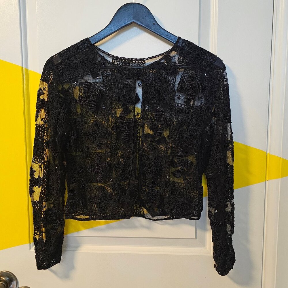 Pretty Cropped Beaded Bolero/Jacket/Cardigan